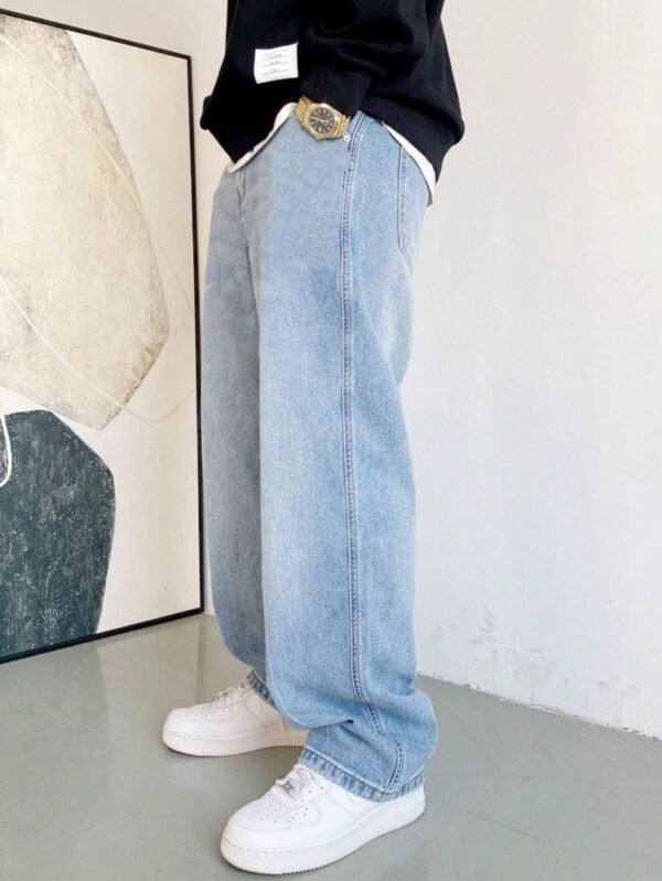 Calça Jeans Bag Balão Larga Corte Reto Carpenter UNISEX