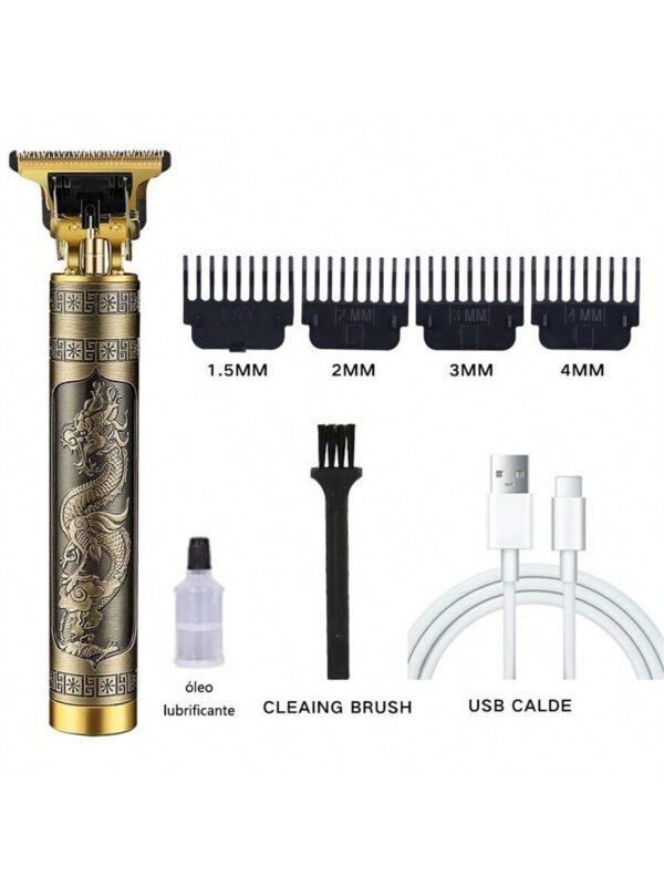 Maquina de Barbear cortar cabelo Aparador Profissional barbeador acabamento Sem Fio Portátil Potente
