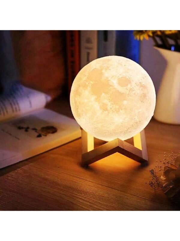 Luminaria Lua Cheia 3D Realista com Alto Relevo Decoração Para Quarto Sala