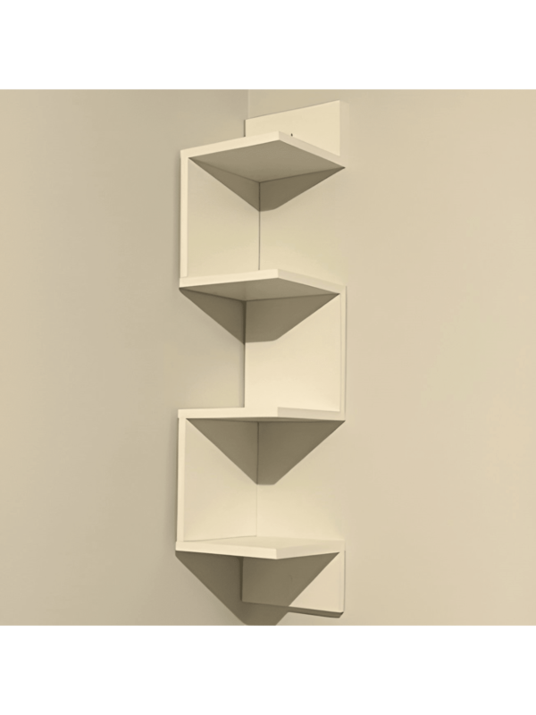 Prateleira Nicho De Canto Estante Livros Parede Suspensa Sala Quarto Decorativa Guardar Organizar Objetos Flutuante Gamer Multiuso Mdf