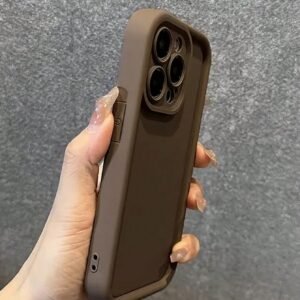 1 PEÇA Capa de Telefone à Prova de Choques e Antiderrapante de Cor Sólida, Design de Textura Fosca, Proteção Completa da Moda, Compatível com iPhone 16 15 14 13 12 11 XR XS XsMax