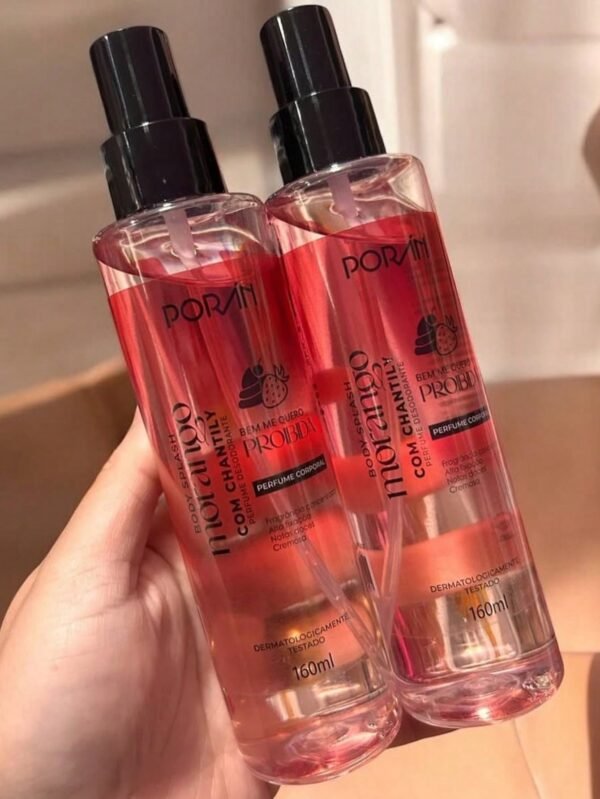Body Splash Morango com Chantily Proibida 160ml - Porán