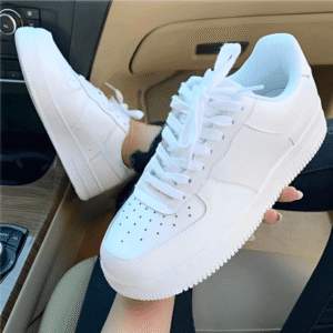 Tênis Feminino Branco Plataforma Casual Leve e Confortável