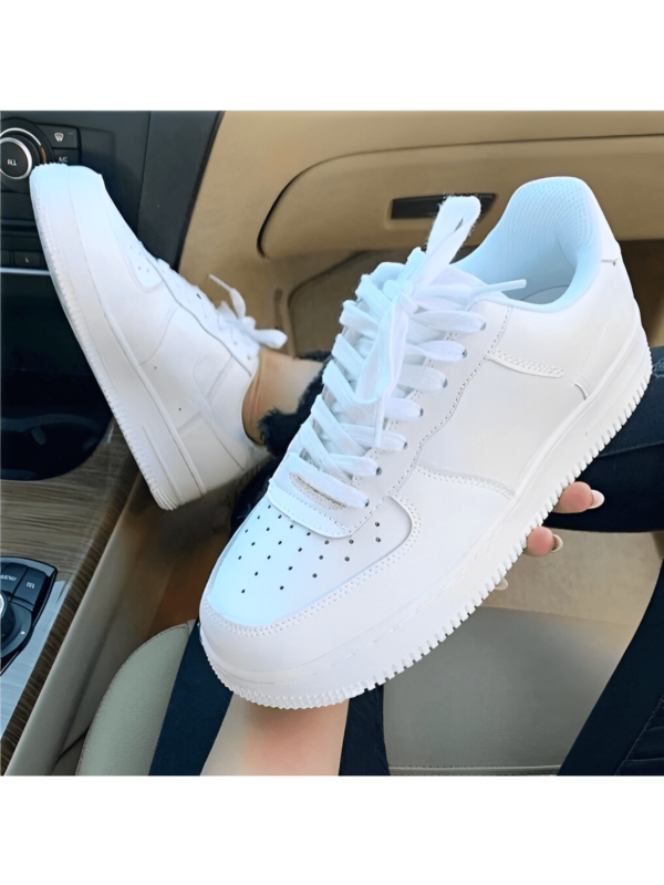 Tênis Feminino Branco Plataforma Casual Leve e Confortável