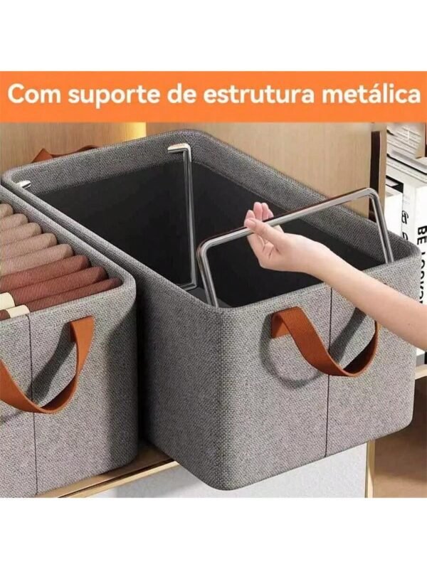 Caixa De Armazenamento De Roupas Arrumados Grade Dobrável Para Íntimas E Calças