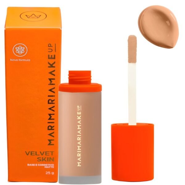 Base E Corretivo Velvet Skin 24g - Mari Maria - Efeito Matte