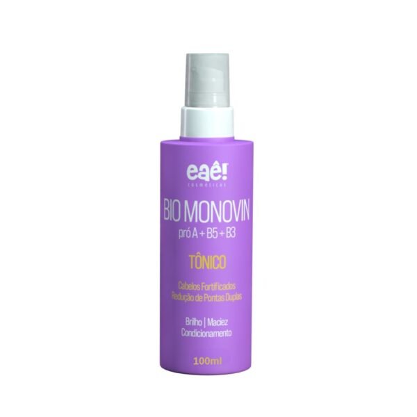 Tônico Bio Monovin Loção de Crescimento Barba Cabelo e Sobrancelha 100ml Eaê! Cosméticos Sem Álcool