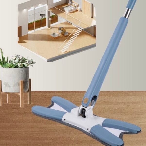 Rodo Mop Twist X-mop Esfregão Giratório Lava E Seca Com Extrusão Microfibra Multiuso Limpeza de Piso