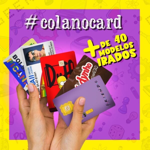 ADESIVO para cartão de crédito e débito SKIN CARD (película protetora) - ANIMES, DESENHOS E MÚSICA
