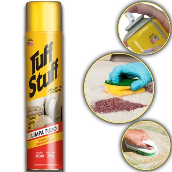 Tuff Stuff Limpa Tudo - Espuma de Limpeza Para Uso Geral Casa Carro Roupa Sofá Estofado - STP