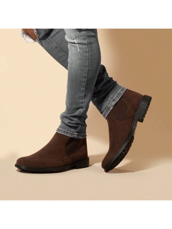 Bota chelsea masculina confortavel dia dia trabalho