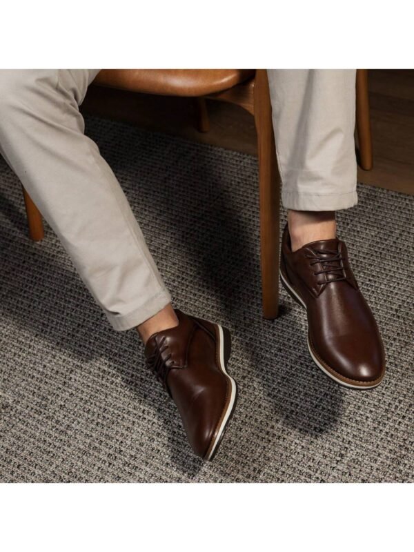 Sapato Masculino Oxford Liso Casual Moderno Social