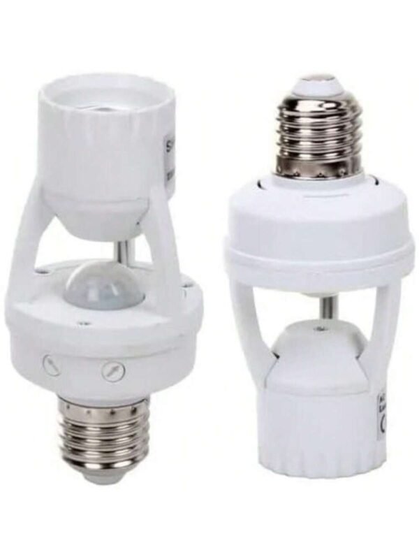 Sensor de Presença Movimento Fotocélula Soquete E27 Bivolt - Lâmpada Área 360 Graus