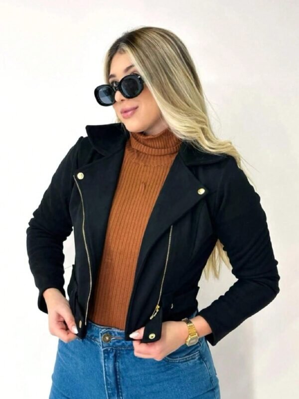 Jaqueta Suede Feminino Estilosa Tendencia Inverno 2025