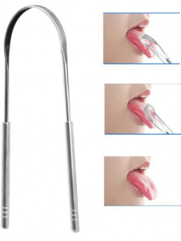 Raspador De Aço Inoxidável- Higiene Oral