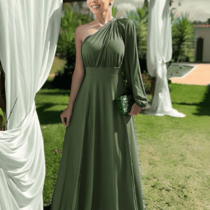 Vestodo Longo de Festa Madrinha de Casamento Convidada Leve Verão