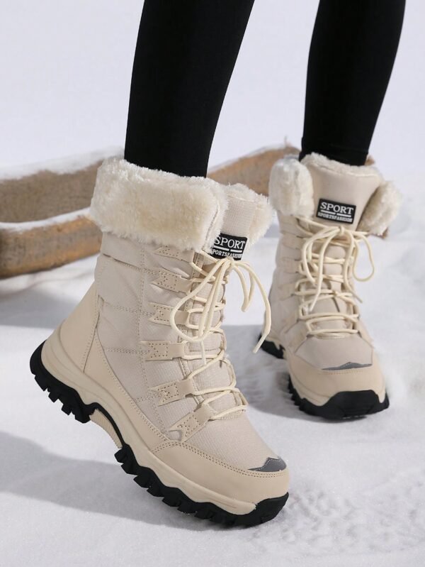 Botas de Neve para Mulheres, Versáteis, Casuais e da Moda, com Sola Grossa, Absorção de Choque e Quentes, Combinam com Cardigã