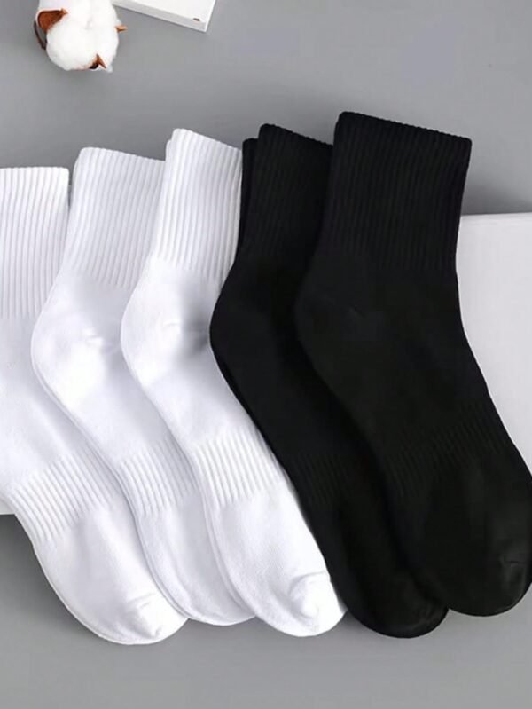 KIT 6 Meias Masculinas de Cano Médio Tamanho 39-45 Conforto e Estilo para o Dia a Dia