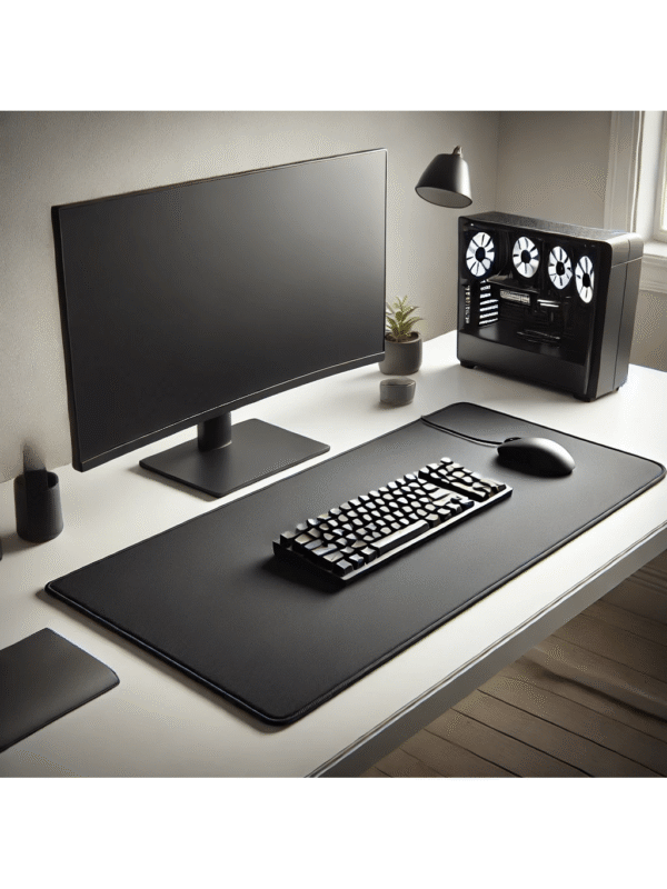 Mouse Pad Liso 90x40 Base Speed Preto Para Jogos e Escritório