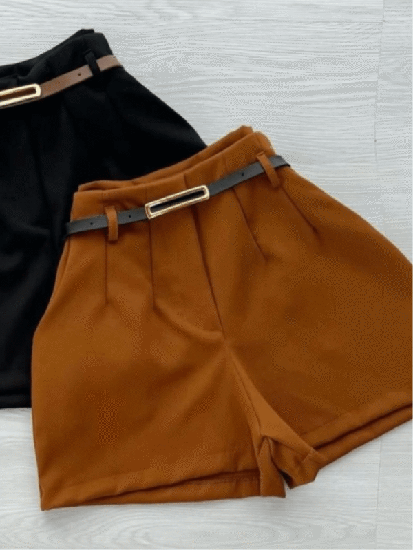Short Zar com Cinto Alfaiataria Feminino