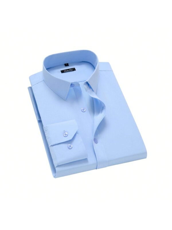 Camisa Social Masculina Manga Comprida  De Boa Qualidade Slim Fit Microelasticidade