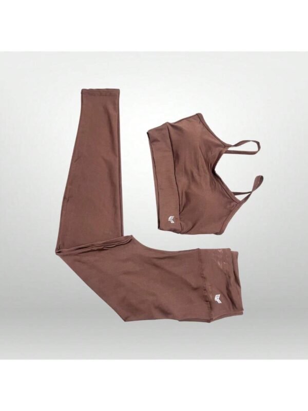 Conjunto Academia Feminino: Calça Legging + Top Alcinha com Bojo para Academia Fitness Tecido Premium