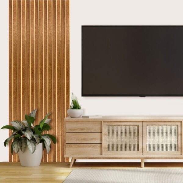 20 Revestimento Painel De Parede Ripado Decorativo MDF 50x11 cm
