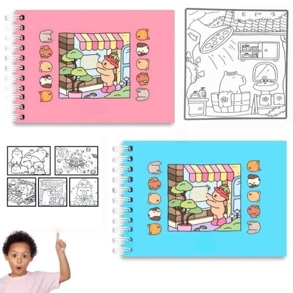 Livro de colorir Capa dura48/ 52 /96 páginas 180 g/m² Páginas A5 anjgg