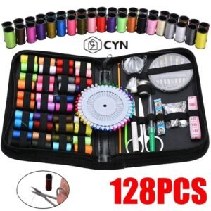 128pçs Kit De Costura Portátil Para Viagem Em Casa Ferramentas Profissional De Emergência