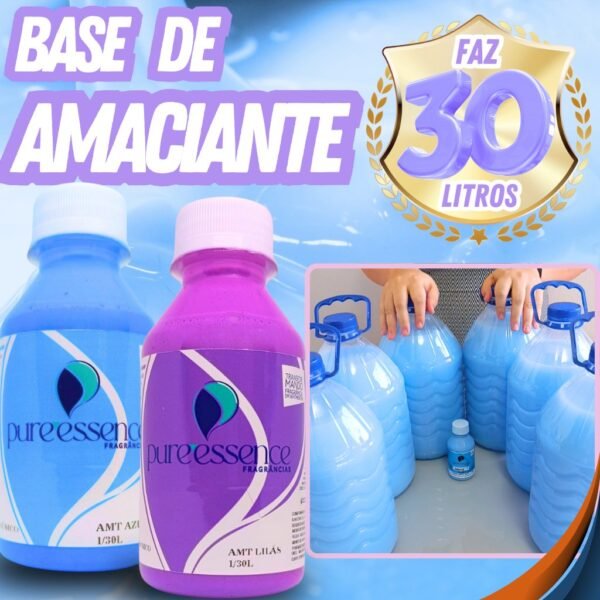 Base Amaciante concentrada faz 30 litros perfumada -  FÁCIL DE FAZER