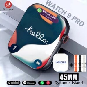 2024 smartwatch 9 pro Carregamento sem fio relógio inteligente 2.02 inches Série 9 Bluetooth Call