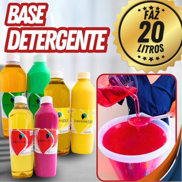 Base kit detergente faz 20 litros lava louças - FÁCIL DE FAZER