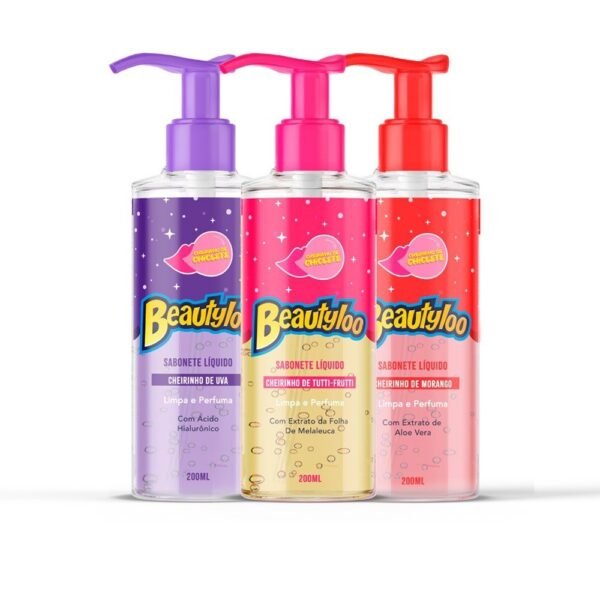 Sabonete de Pump Beautyloo Cheirinho de Chiclete Face Beautiful