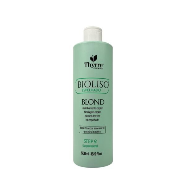 Ativo Bioliso Blond 500ml Escova Progressiva Semi-Definitiva Sem Formol Thyrre Espelhado