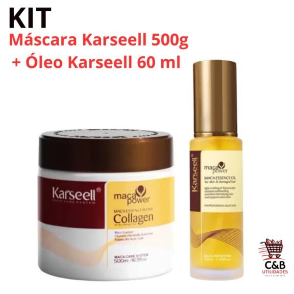 Kit Máscara Karseell 500g + Óleo Karseell 60ml