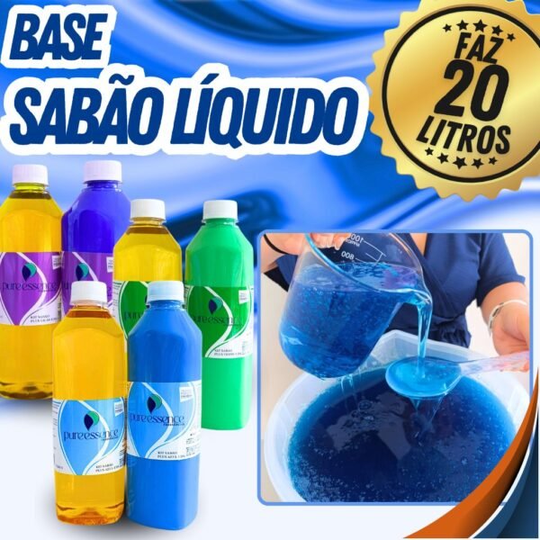 Base kit sabão líquido faz 20 litros lava roupas FÁCIL DE FAZER