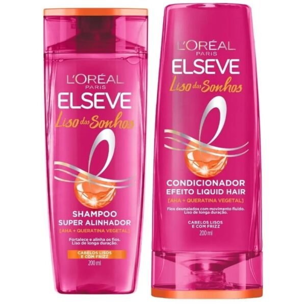 KIT ELSEVE SH + COND SUPER ALINHADOR LISO DOS SONHOS LORÉAL (LANÇAMENTO 2025 )