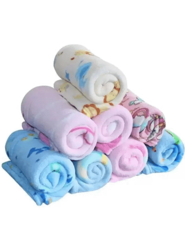 Kit 3 Manta Infantil Bebe Soft Fleece Microfibra Macio Estampado Menino Menina