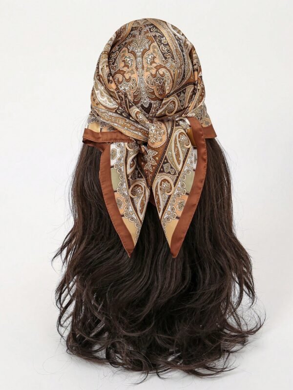 1 Peça Lenço Quadrado Simples Impresso de 70cm para Mulheres, Novo Lenço Bandana da Moda para Mulheres, Lenço Versátil para Amarrar na Cintura, Acessório de Cabelo com Lenços de Seda