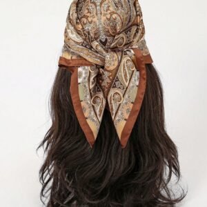 1 Peça Lenço Quadrado Simples Impresso de 70cm para Mulheres, Novo Lenço Bandana da Moda para Mulheres, Lenço Versátil para Amarrar na Cintura, Acessório de Cabelo com Lenços de Seda