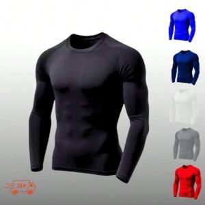 Blusa Térmica Masculina Proteção Uv+ 50 Camisa Segunda pele para Esportes