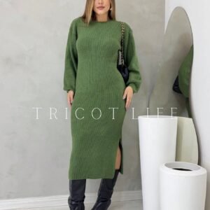 Vestido Midi Feminino Mousse Manga Longa Soltinho Vestido Longo Moda Evangélica Ccb Inverno Elegante Casual Preto