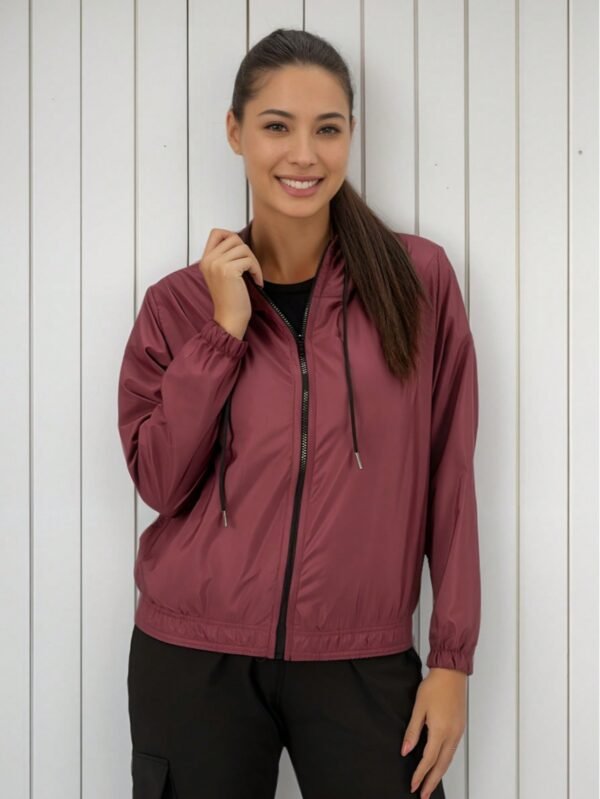 Jaqueta Corta Vento Feminina Para Inverno Frio Motoqueira Impermeável Confortável