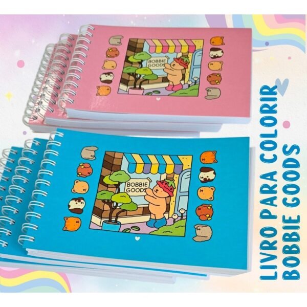 Bobie guds Livro de colorir bobie guds Encadernado 50 e 100 folhas Capa dura e Capa flexível