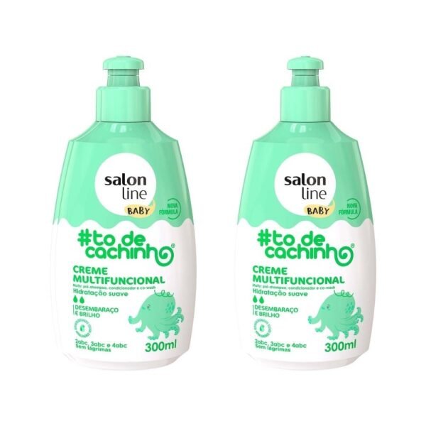 Kit com 2 Cremes Multifuncionais #Todecachinho Baby Salon Line 300ml