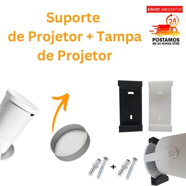 Suporte para Projetor HY300  + Tampa de Proteção para Projetor HY300 - Protetor Lente HY300