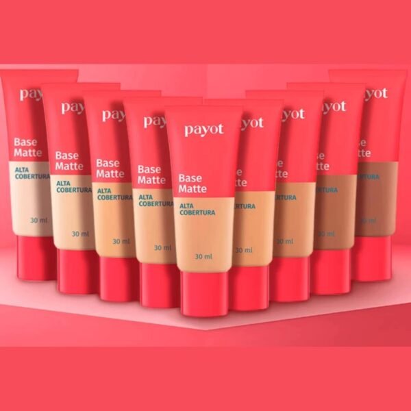 Base Líquida Matte Alta Cobertura 30ml -Lançamento Chérie PAYOT