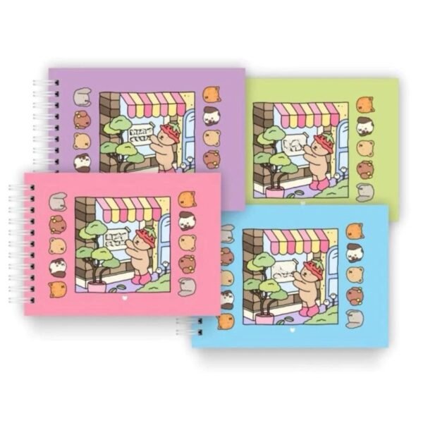 Livro de Colorir 50 Folhas CAPA DURA Holográfico Caderno de Desenho Pintura