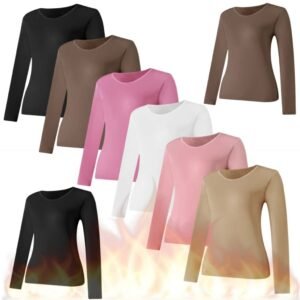 Z&D Lingerie Blusa Termica  feminina Segunda Pele Térmica Manga Longa com Proteção LMNY02