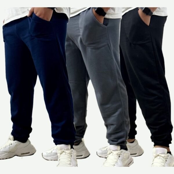 Kit 2 Calça Moletom Masculina Com Punho E Elastico Peluciada Muito Confortavel Com Forro
